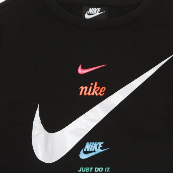 Nike Kids Black and White Logo Sweatshirts size 5 - Picture 7 of 12